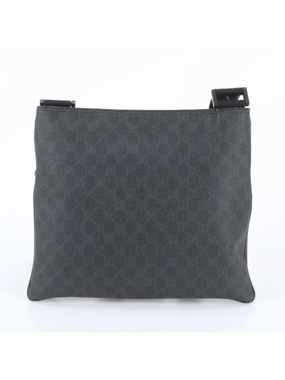 Gucci GG Supreme Leather Shoulder Bag Crossbody Messenger Black